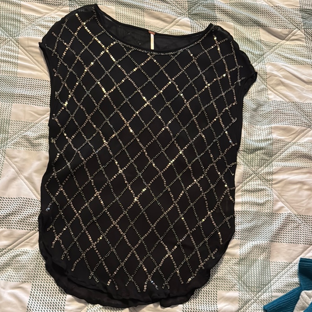 Black and Gold Women's Top